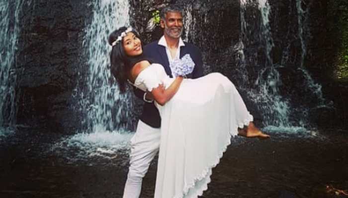 Milind Soman, wife Ankita Konwar vacay in Iceland - See pic