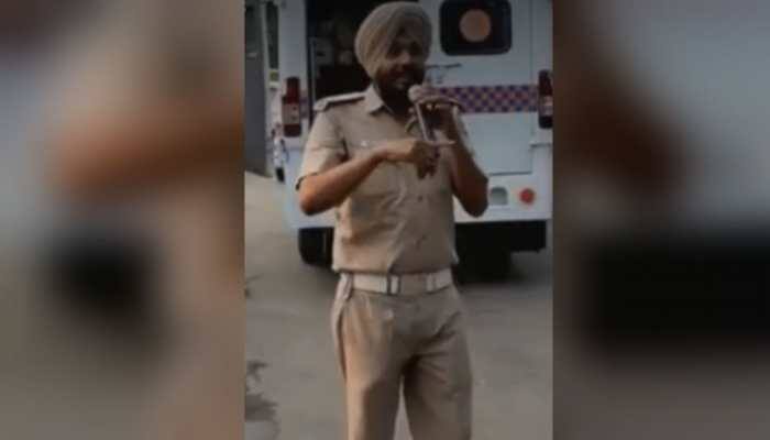 Watch: Chandigarh cop gives new twist to Daler Mehndi's 'Bolo Ta Ra Ra Ra' to spread traffic awareness
