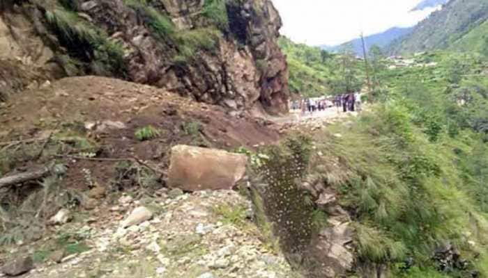 Landslide in Uttarakhand&#039;s Rudraprayag; three injured, two missing