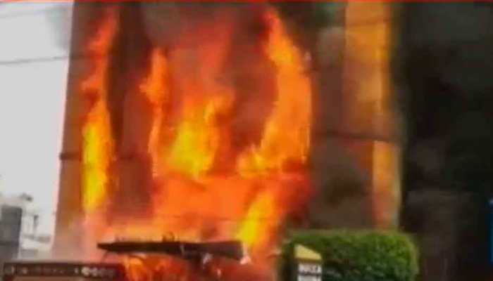 Massive fire breaks out in 5-storey hotel in Indore, several feared trapped 