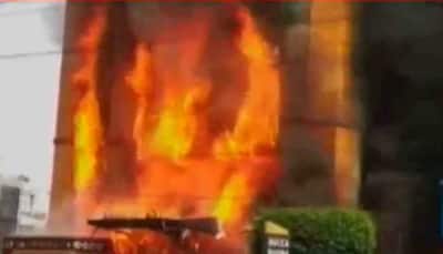 Massive fire breaks out in 5-storey hotel in Indore, several feared trapped 