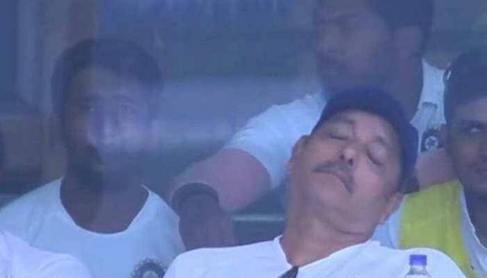 Ravi Shastri's napping image becomes subject of jokes on social media