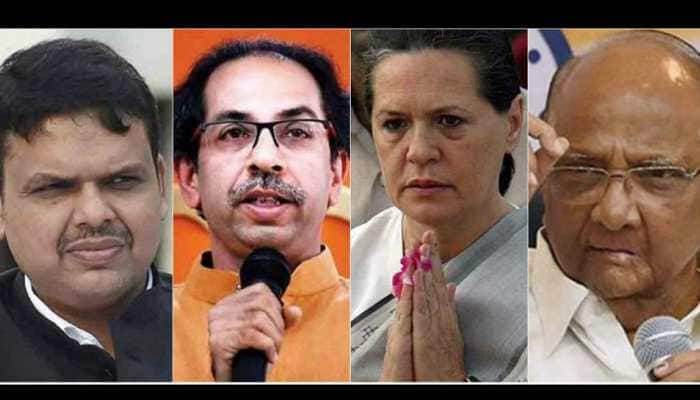 Maharashtra awaits Assembly election results; BJP-Shiv Sena upbeat, Congress-NCP hope for revival