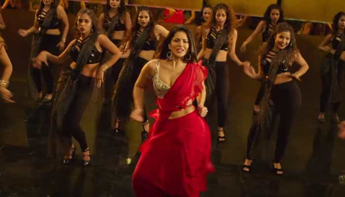 Sunny Leone raises temperature in &#039;Battiyan Bujhaado&#039; song, sizzles in a red ruffle saree—Watch