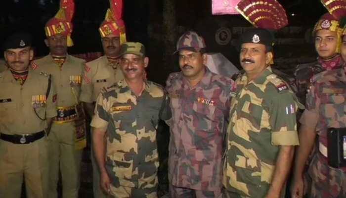 India, Bangladesh troops exchange Diwali sweets at Akhaura