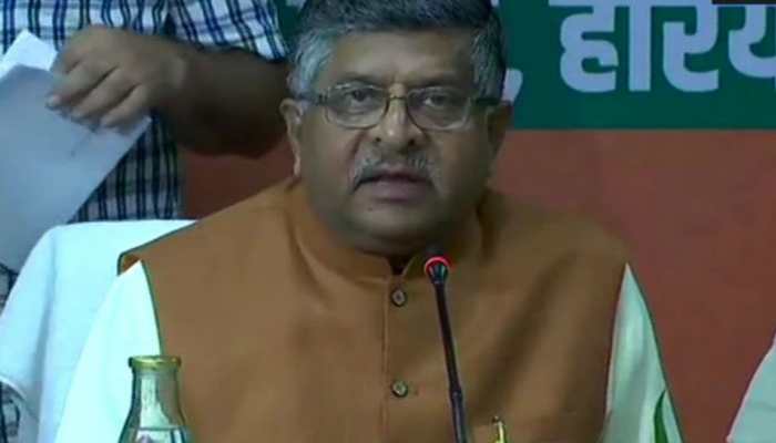 BJP not taking support from Gopal Kanda in Haryana, clarifies Ravi Shankar Prasad 