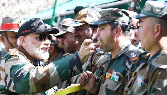 PM Modi calls soldiers his family, praises them for keeping border safe