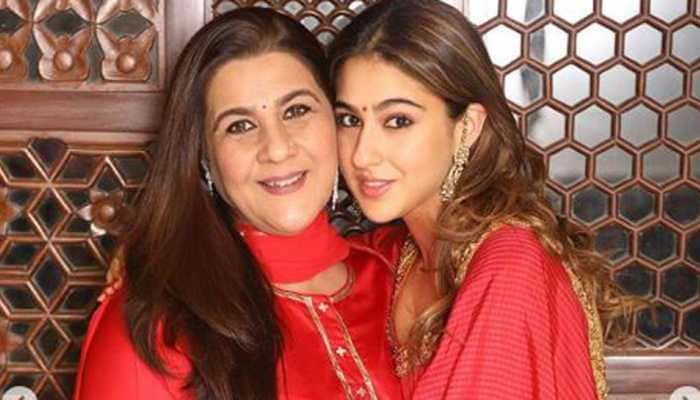 Sara Ali Khan twins with mom Amrita Singh on Diwali, posts vibrant pictures  