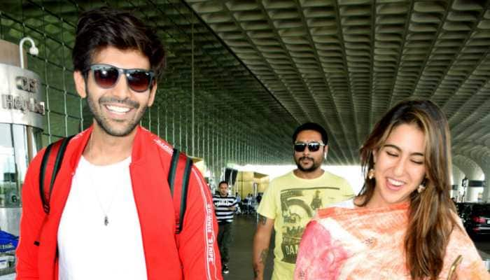 Amid breakup rumours, Kartik Aaryan-Sara Ali Khan come together for Karan Johar&#039;s Diwali puja