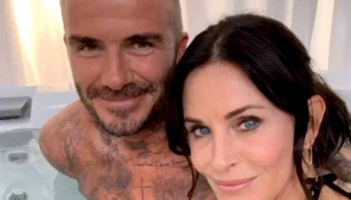 Courteney Cox's pics in hot tub with David Beckham confuses Jennifer Aniston