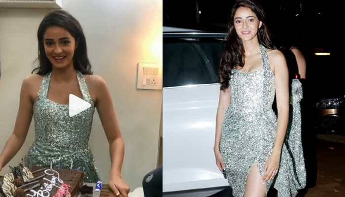 Ananya Panday is all smiles as she gives a 'birthday speech' while cutting the cake —Watch