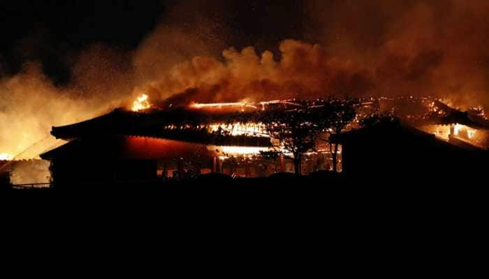 Fire engulfs Japan&#039;s Shuri Castle, a World Heritage site in Okinawa