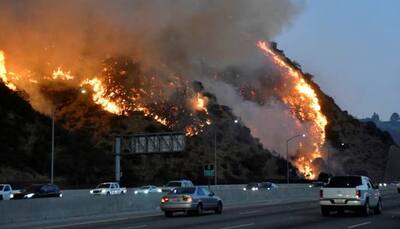 Twin southern California wildfires menace Reagan Library, Getty Museum, homes