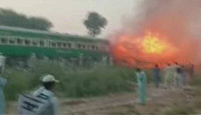62 passengers dead, over 40 injured as train catches fire in Pakistan