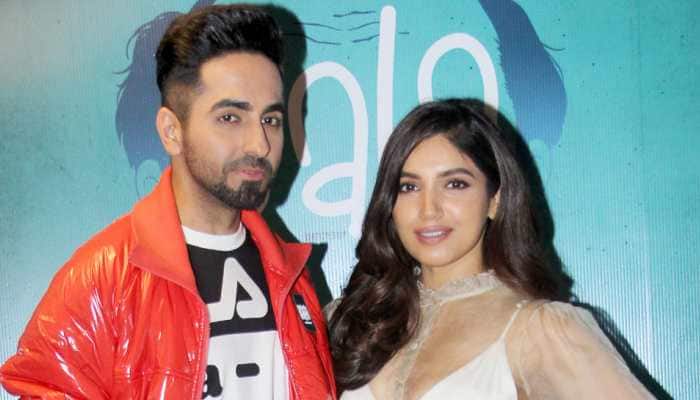 Ayushmann Khurrana, Bhumi Pednekar kick-start 'Bala' promotions in style—Pics