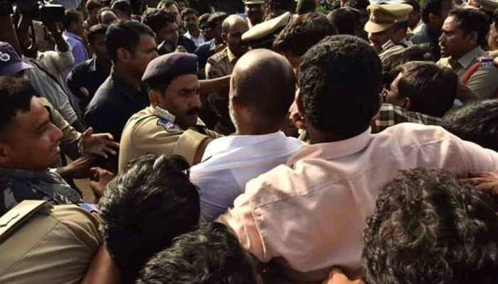 BJP slams Telangana police for 'manhandling' of Karimnagar MP Bandi Sanjay