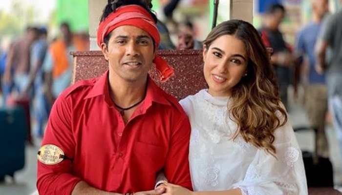 'Cool' Sara Ali Khan shares frame with 'Coolie' Varun Dhawan- See inside 