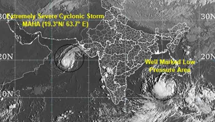 Cyclonic storm 'Maha' moving towards Gujarat coast; IAF, Navy, NDRF teams on alert