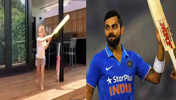 I am Virat Kohli, says David Warner's daughter as she hits a ball, WATCH