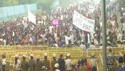 JNU Students' Union hold protests against fee hike