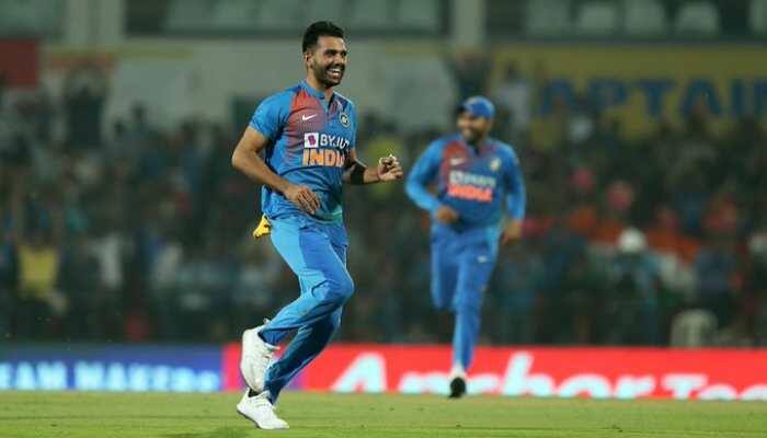 Deepak Chahar draws praises for registering best bowling figures in a T20I match 