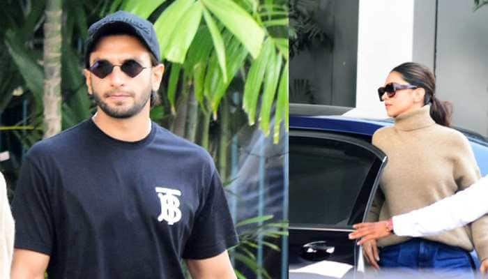 Deepika Padukone, Ranveer Singh spotted at Mumbai airport ahead of wedding anniversary—Pics