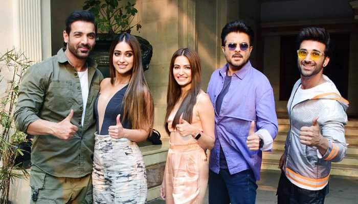 John Abraham, Anil Kapoor, Ileana D&#039;Cruz promote &#039;Pagalpanti&#039; in Mumbai—Pics