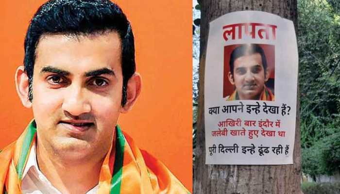 &#039;Gautam Gambhir missing&#039; posters put up in Delhi for skipping crucial meet over air pollution