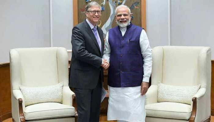 Always a delight to interact with him, says PM Narendra Modi on meeting Bill Gates