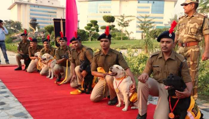 CISF felicitates seven retired canines of its DMRC Delhi Unit