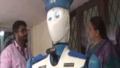 Visakhapatnam police launches India's first Robot - CYBIRA