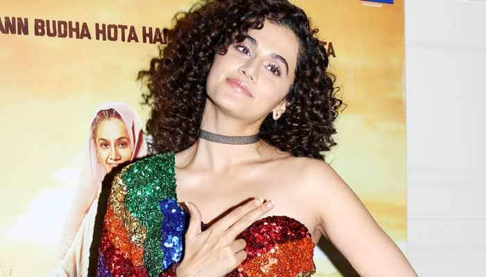 Taapsee Pannu turns heads in a colourful top during &#039;Saand Ki Aankh&#039; success party—Pics