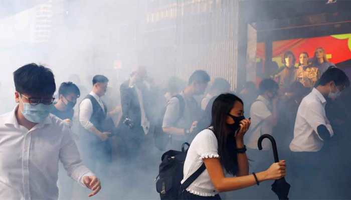 Isolated band of protesters holds out on trashed Hong Kong campus