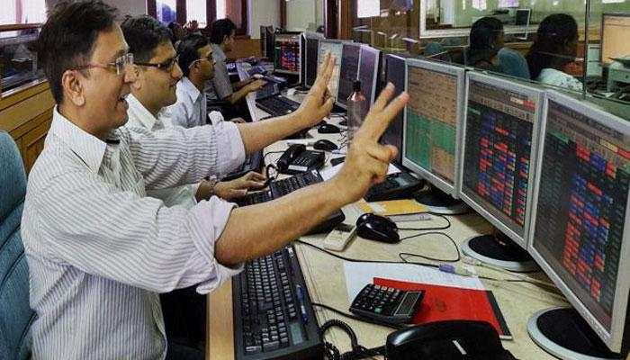 Markets hit record closing high; Sensex surges 529 points, Nifty above 12000