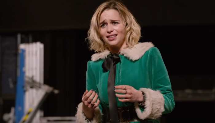 Emila Clarke did a lot of drinking on 'Last Christmas' set