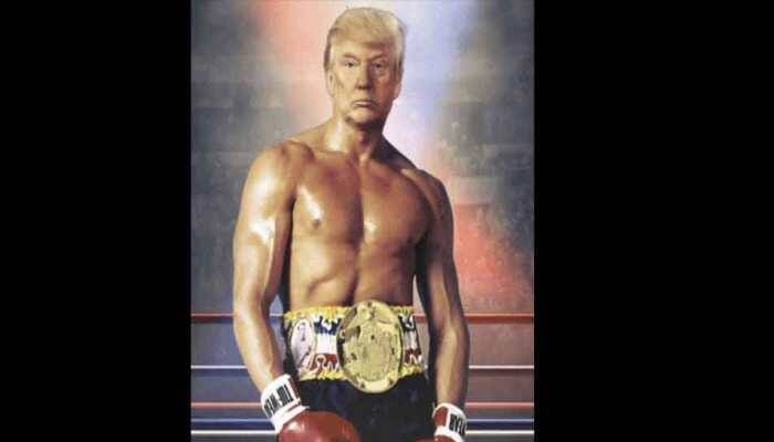 Donald Trump tweets doctored picture of himself as Rocky Balboa, sparks up Twitter