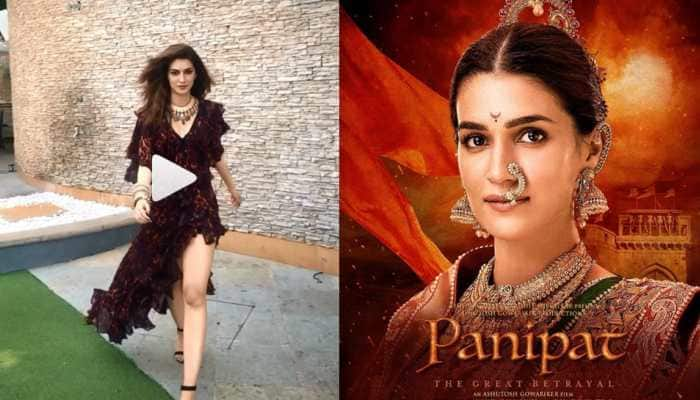 Kriti Sanon sizzles in an asymmetrical dress for &#039;Panipat&#039; promotions—Watch