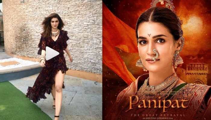 Kriti Sanon sizzles in an asymmetrical dress for 'Panipat' promotions—Watch