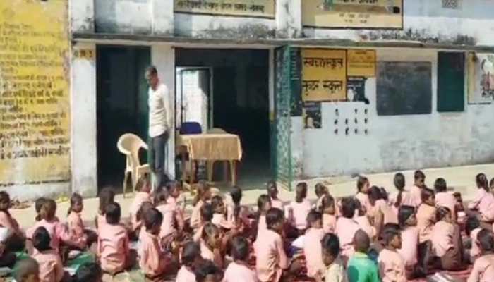 Children served 1 litre milk diluted in one bucket water during mid-day meal in UP's Sonbhadra
