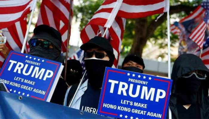 On Hong Kong streets, protesters say &#039;Thank you&#039; to Donald Trump