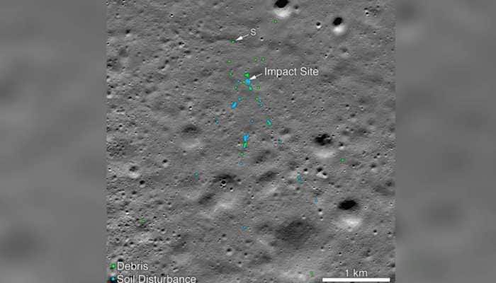 NASA finds Chandrayaan-2&#039;s Vikram Lander on moon&#039;s surface, releases images of impact site