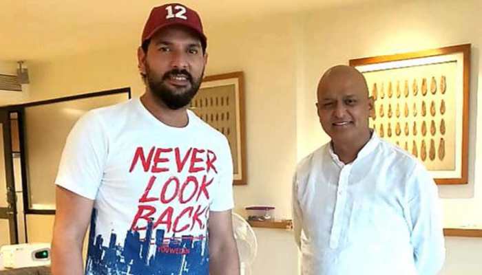 Yuvraj Singh meets BJP MP Anil Baluni battling cancer 