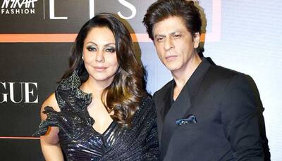 Shah Rukh Khan helps wife Gauri Khan at The Vogue X event, holds her gown train and internet is loving it—Watch