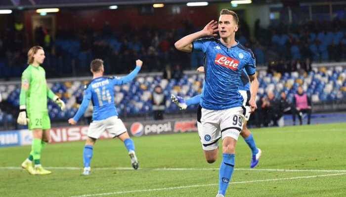 Arkadiusz Milik's hat-trick fires Napoli into last-16 of Champions League