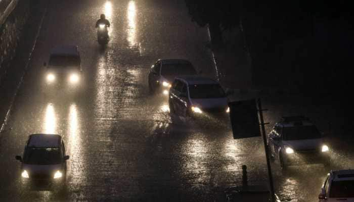 Heavy rains lash Delhi-NCR, temperature dips; air quality improves fairly