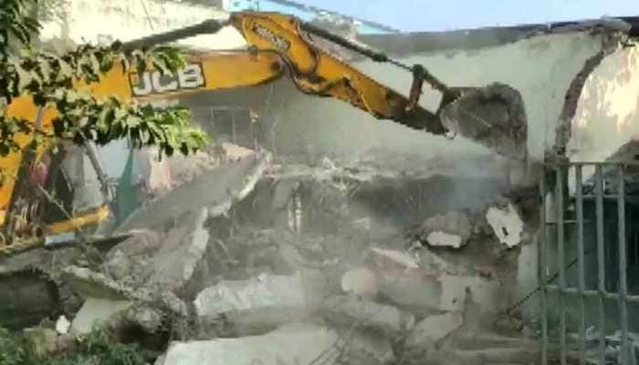 MP honey-trap: Indore Municipal Corporation demolishes Jitu Soni&#039;s brother&#039;s properties