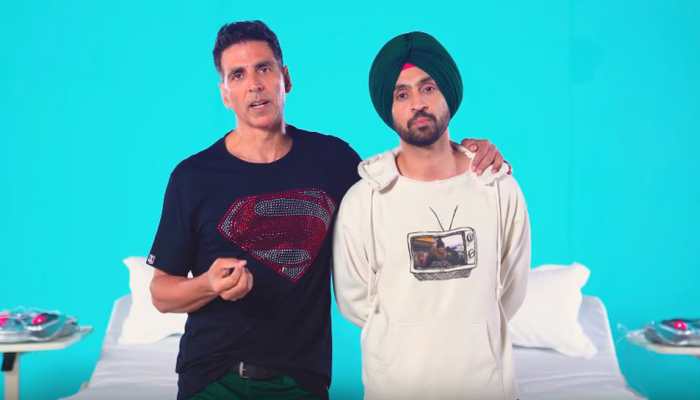 Akshay Kumar, Diljit Diljit undergo labour pain test to promote 'Good Newwz'