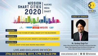 WION to host 'Mission Smart Cities 2020' event on Friday