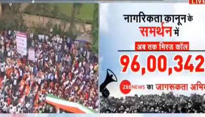 Over 96 lakh pledge support to Zee News' campaign on Citizenship Amendment Act