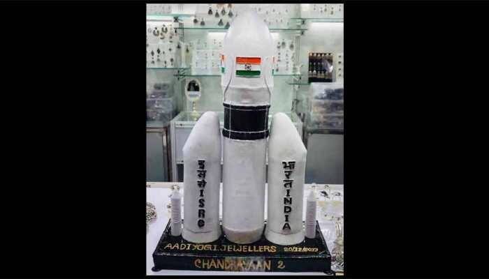 Jewelers in Jaipur craft hand-made silver replica of Chandrayaan-2, dedicate it to ISRO